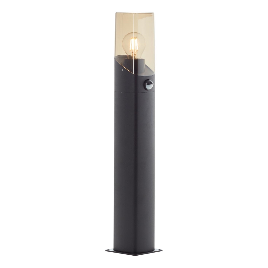Brilliant - Vanjska lampa sa senzorom MINOU 1xE27/10W/230V IP44 crna/dimna