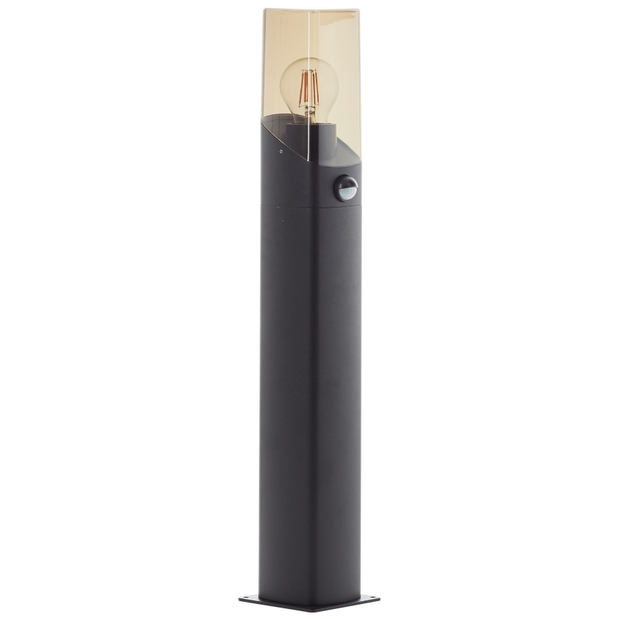 Brilliant - Vanjska lampa sa senzorom MINOU 1xE27/10W/230V IP44 crna/dimna