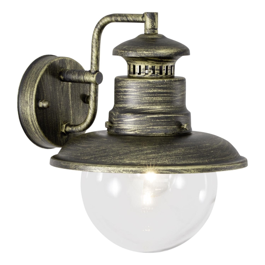 Brilliant - Vanjska zidna lampa ARTU 1xE27/60W/230V IP44 patina/zlatna