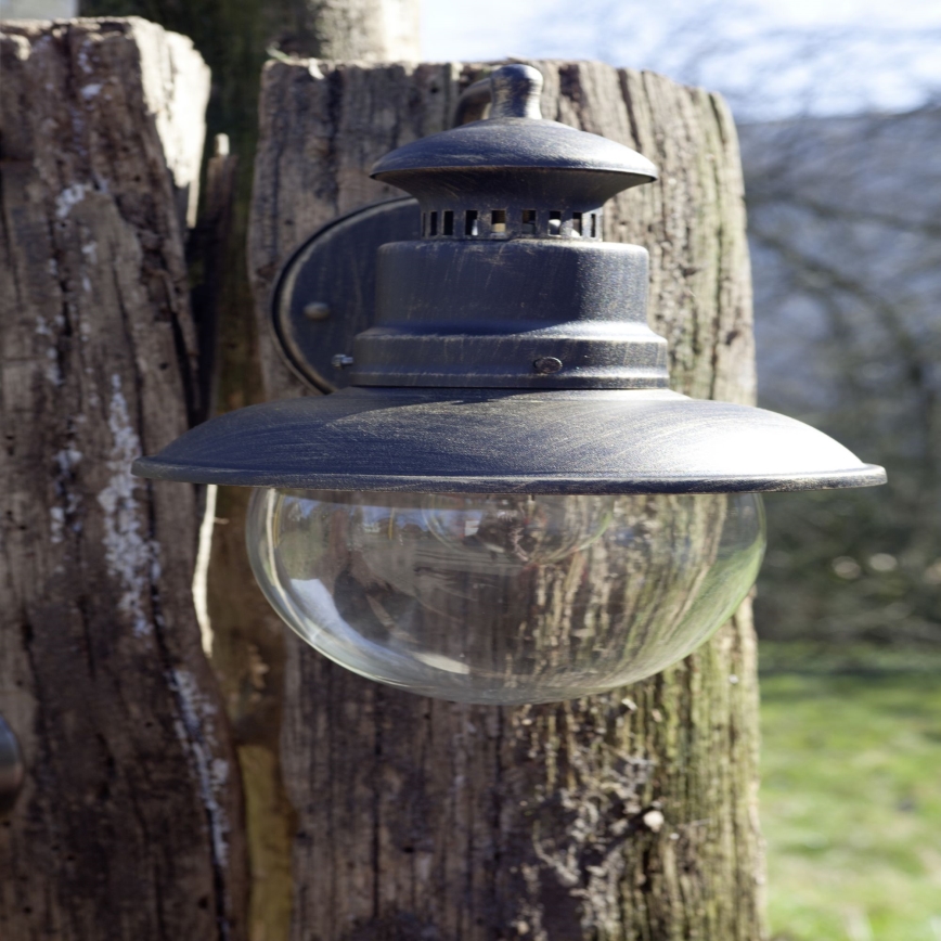 Brilliant - Vanjska zidna lampa ARTU 1xE27/60W/230V IP44 patina/zlatna