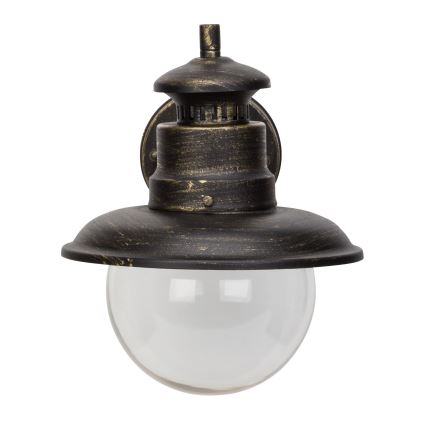 Brilliant - Vanjska zidna lampa ARTU 1xE27/60W/230V IP44 patina/zlatna