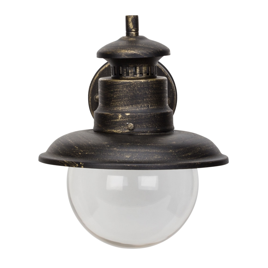 Brilliant - Vanjska zidna lampa ARTU 1xE27/60W/230V IP44 patina/zlatna