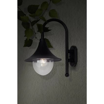 Brilliant - Vanjska zidna lampa BERNA 1xE27/60W/230V IP44 crna