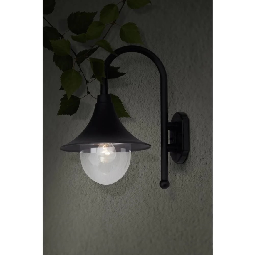 Brilliant - Vanjska zidna lampa BERNA 1xE27/60W/230V IP44 crna