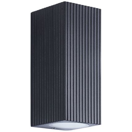 Brilliant - Vanjska zidna svjetiljka JELANI 2xGU10/10W/230V IP44 crna