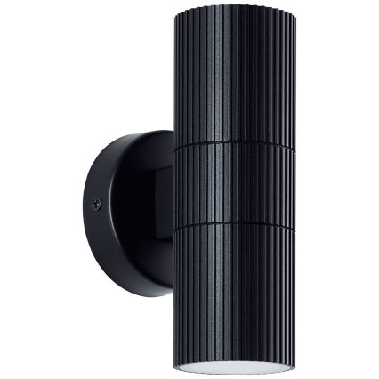 Brilliant - Vanjska zidna svjetiljka KEOLA 2xGU10/10W/230V IP44 crna