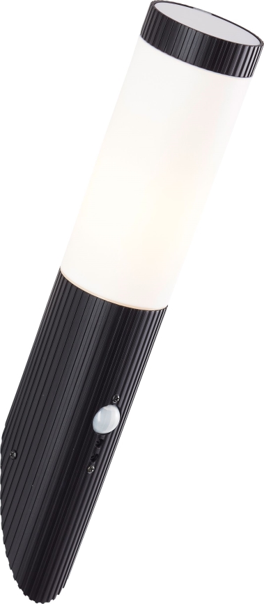Brilliant - Vanjska zidna svjetiljka sa senzorom KALEO 1xE27/10W/230V IP44 crna