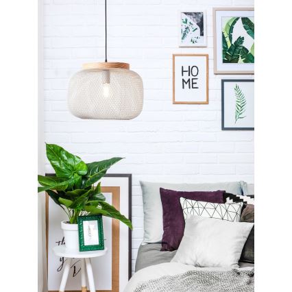 Brilliant - Viseća svjetiljka na kabelu GIADA 1xE27/40W/230V Ø 39 cm, siva