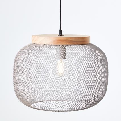 Brilliant - Viseća svjetiljka na kabelu GIADA 1xE27/40W/230V Ø 39 cm, siva