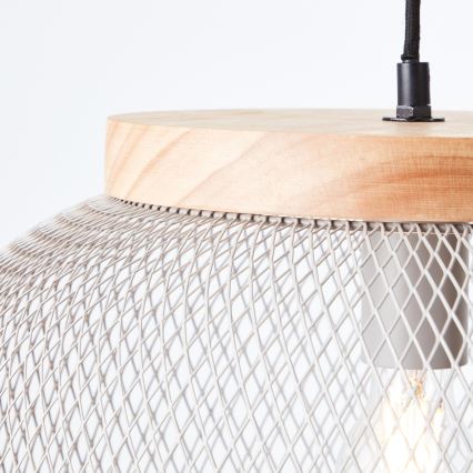 Brilliant - Viseća svjetiljka na kabelu GIADA 1xE27/40W/230V Ø 39 cm, siva