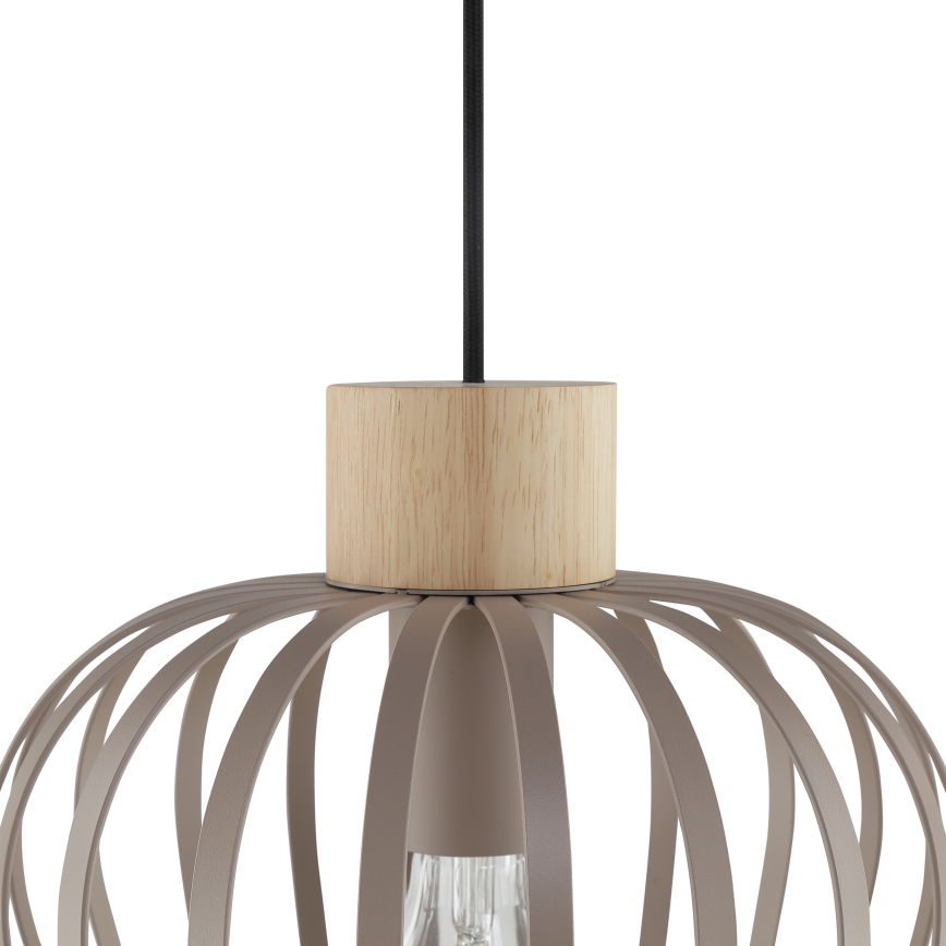Brilliant - Viseća svjetiljka na kabelu NORDIC CAGE 3xE27/20W/230V bež