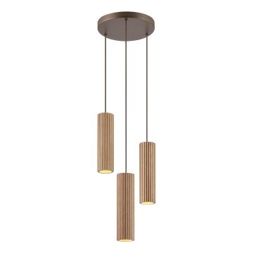 Brilliant - Viseći luster LAKEWOOD 3xGU10/10W/230V Ø 28 cm smeđi