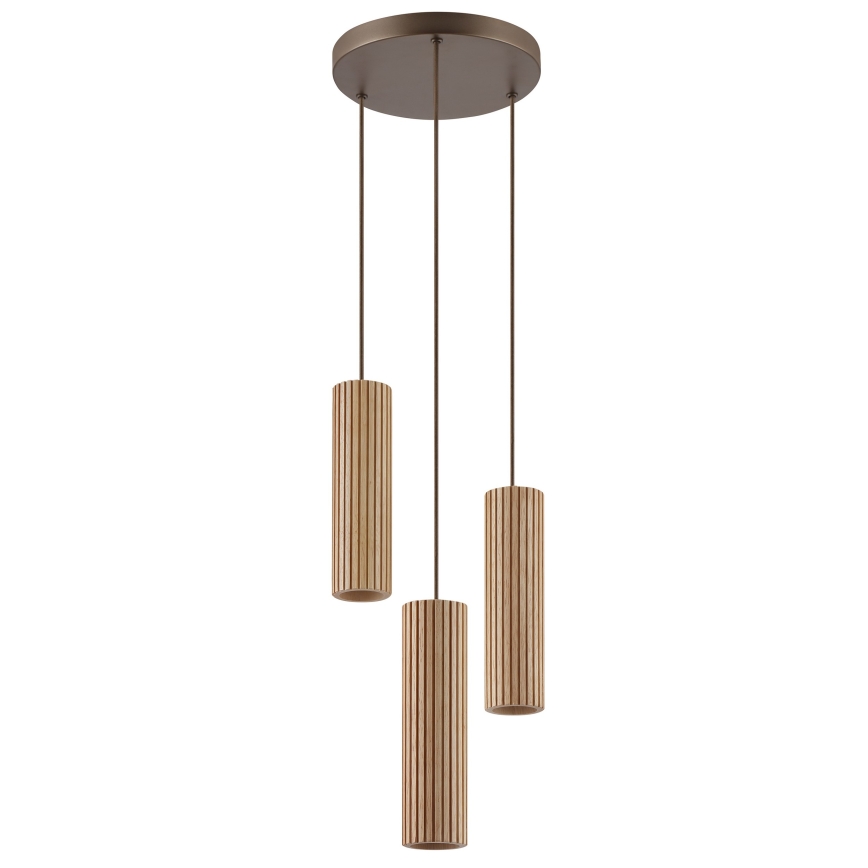 Brilliant - Viseći luster LAKEWOOD 3xGU10/10W/230V Ø 28 cm smeđi