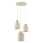 Brilliant - Viseći luster na sajli ARLO 3xE27/20W/230V, promjer 40 cm, krem boje