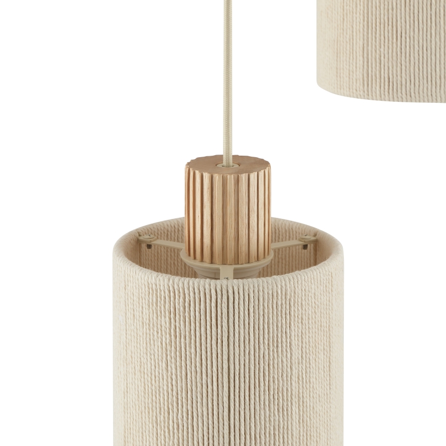 Brilliant - Viseći luster na sajli ARLO 3xE27/20W/230V, promjer 40 cm, krem boje