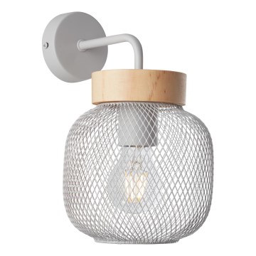 Brilliant - Zidna lampa GIADA 1xE27/40W/230V siva