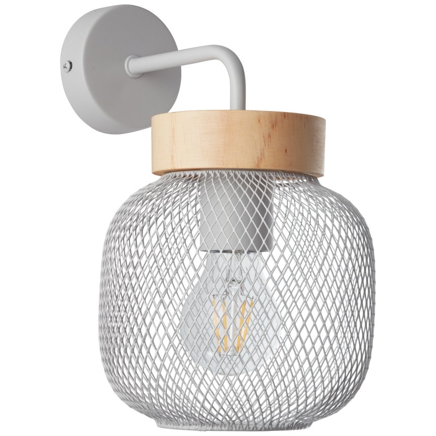 Brilliant - Zidna lampa GIADA 1xE27/40W/230V siva