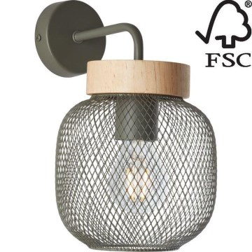 Brilliant - Zidna lampa GIADA 1xE27/40W/230V zelena - FSC certificirano