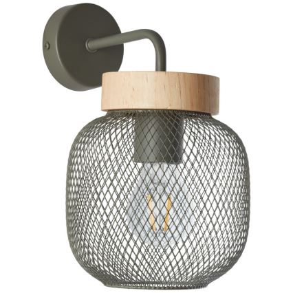 Brilliant - Zidna lampa GIADA 1xE27/40W/230V zelena - FSC certificirano