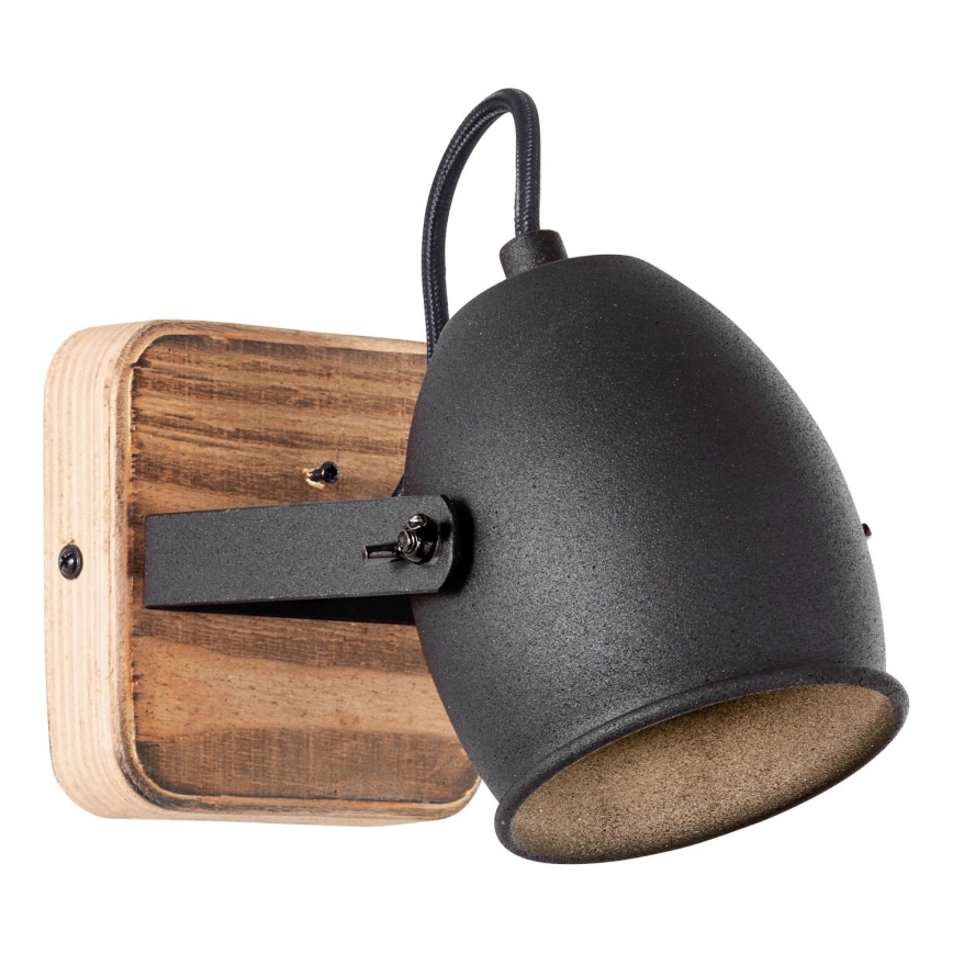 Brilliant - Zidna reflektorska svjetiljka CROWTON 1xGU10/6W/230V borovina