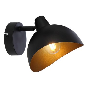 Brilliant - Zidna reflektorska svjetiljka LAYTON 1xE14/25W/230V crna/zlatna