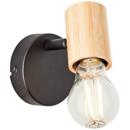 Brilliant - Zidna spot svjetiljka KERRY 1xE27/40W/230V bambus