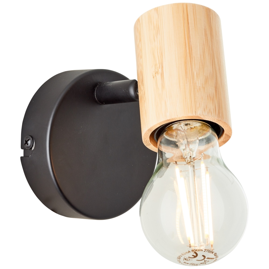 Brilliant - Zidna spot svjetiljka KERRY 1xE27/40W/230V bambus