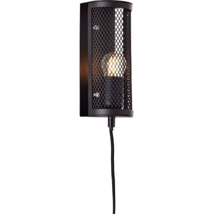 Brilliant - Zidna svjetiljka MAZE 1xE27/40W/230V crna
