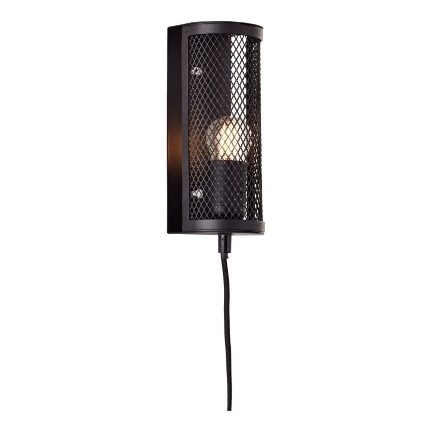 Brilliant - Zidna svjetiljka MAZE 1xE27/40W/230V crna