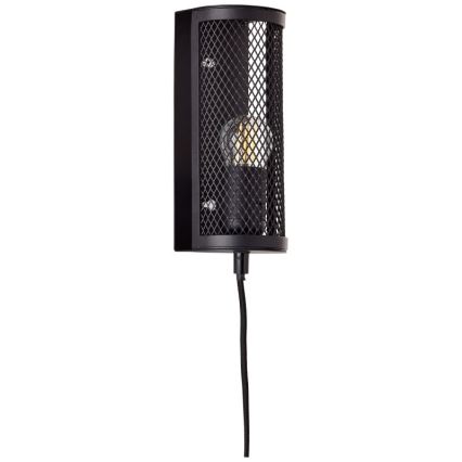 Brilliant - Zidna svjetiljka MAZE 1xE27/40W/230V crna