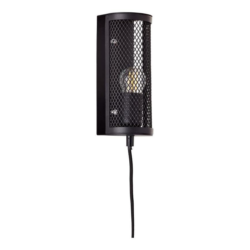 Brilliant - Zidna svjetiljka MAZE 1xE27/40W/230V crna