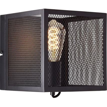 Brilliant - Zidna svjetiljka MAZE 1xE27/40W/230V crna