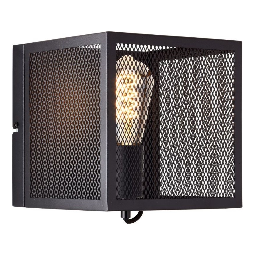 Brilliant - Zidna svjetiljka MAZE 1xE27/40W/230V crna