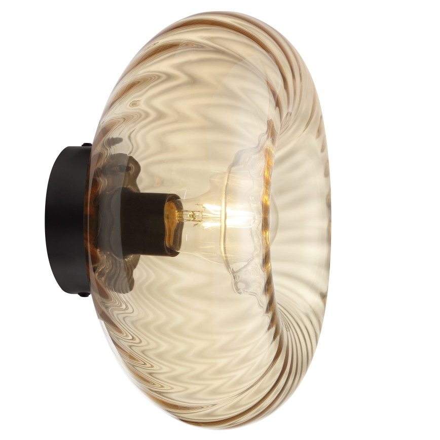 Brilliant - Zidna svjetiljka NEVIL 1xE27/20W/230V crna/dimno bež
