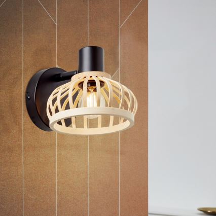 Brilliant - Zidna svjetiljka NORAH 1xE14/28W/230V bambus