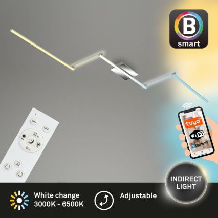 Brilo 3737-018 - LED stropna svjetiljka s mogućnošću prigušivanja SMART LED/24W/230V 3000-6500K Wi-Fi Tuya + daljinski upravljač