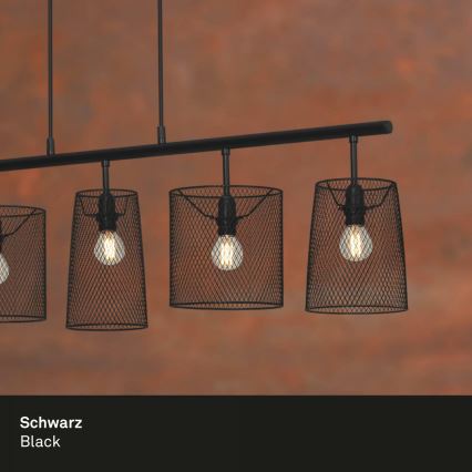 Brilo 4076-055 - Luster na sajli RETRO 5xE14/40W/230V