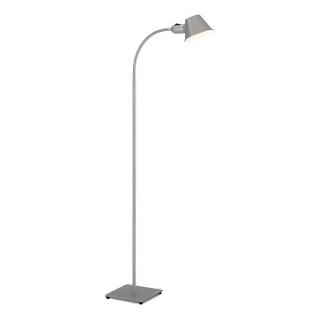 Brilo - Fleksibilna podna lampa 1xE27/10W/230V srebrna