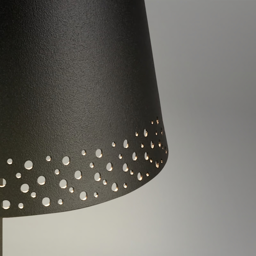 Brilo - LED punjiva dodirna vanjska stolna lampa KIKI s mogućnošću prigušivanja LED/2,6W/5V IP44 2600 mAh crna