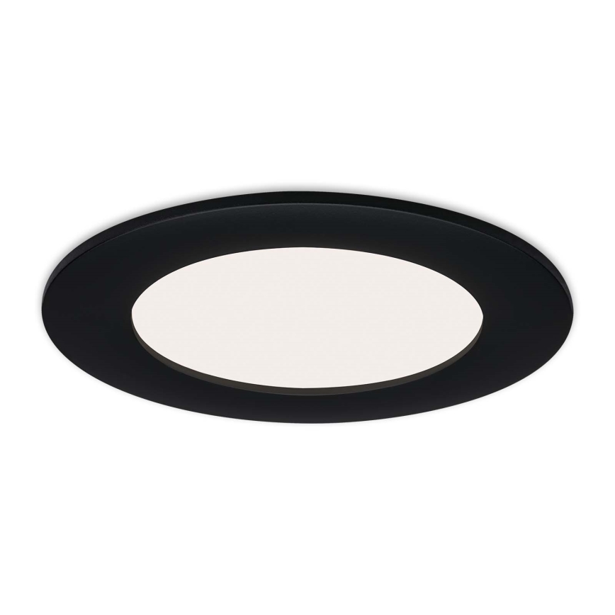 Brilo - SET od 3 LED ugradnih svjetala za kupaonicu FLAT LED/6W/230V IP44 crna