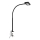 Brilo - LED Fleksibilna stolna lampa s kopčom TRASNA LED/7,5W/230V crna