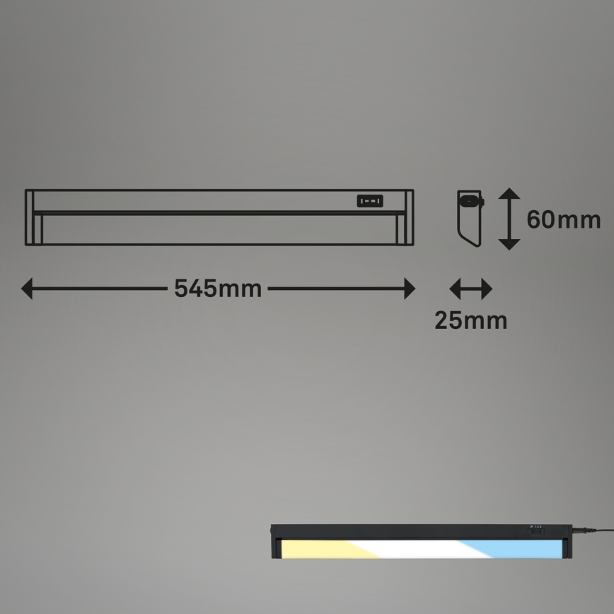 Brilo - LED Ugradbena svjetiljka LED/6,5W/230V 2700/4000/6500K