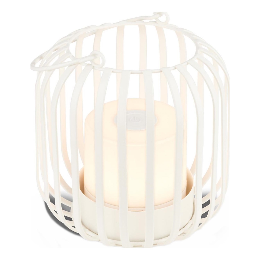 Brilo - LED Prigušiva punjiva vanjska stolna lampa LED/2W/5V IP44 bijela
