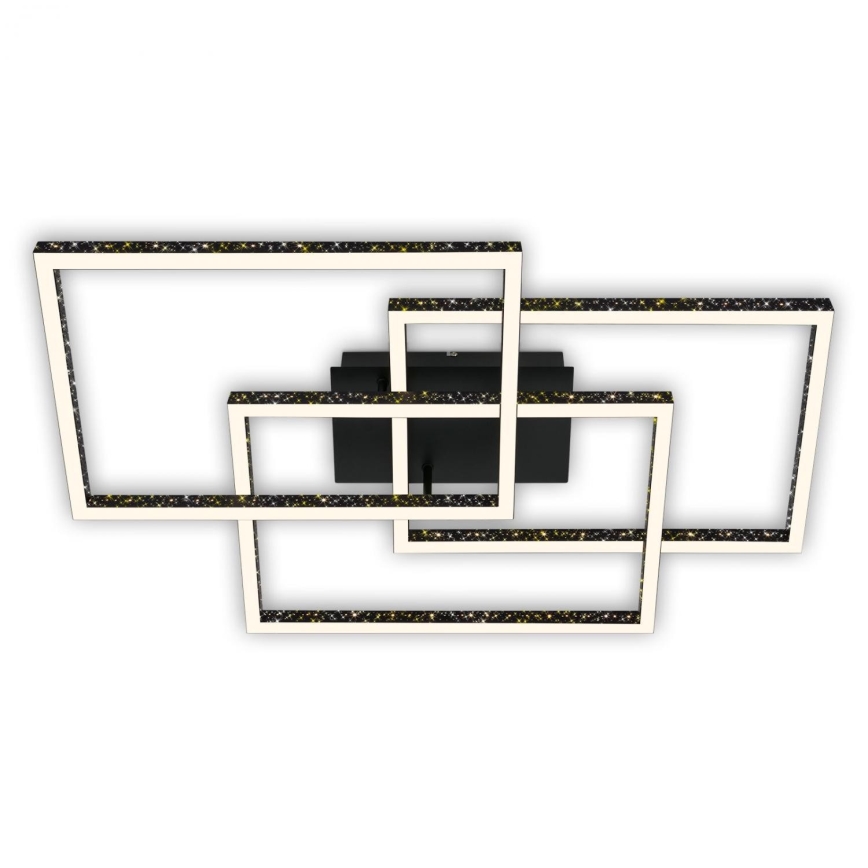 Brilo - LED Prigušiva stropna svjetiljka FRAME LED/57W/230V 3000K crna