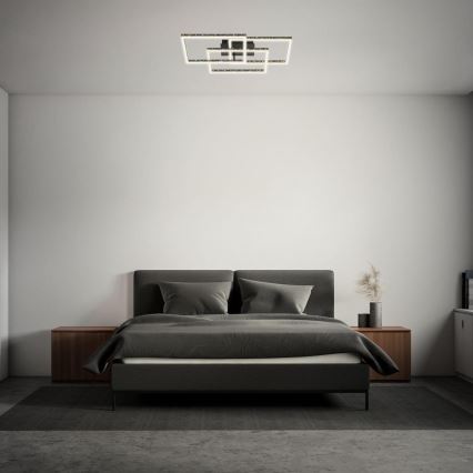 Brilo - LED Prigušiva stropna svjetiljka FRAME LED/57W/230V 3000K crna