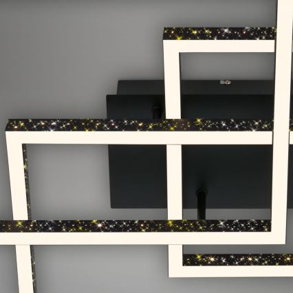 Brilo - LED Prigušiva stropna svjetiljka FRAME LED/57W/230V 3000K crna