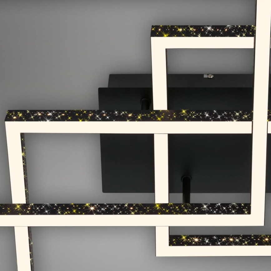Brilo - LED Prigušiva stropna svjetiljka FRAME LED/57W/230V 3000K crna