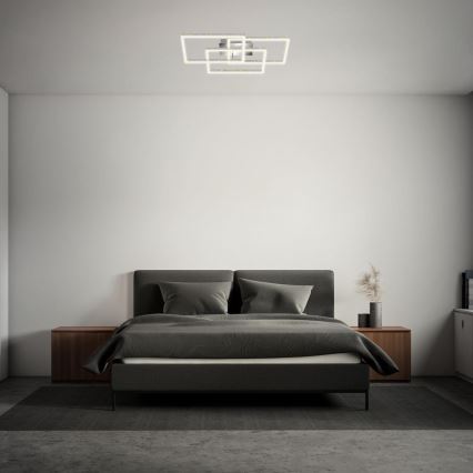 Brilo - LED Prigušiva stropna svjetiljka FRAME LED/57W/230V 3000K mat krom