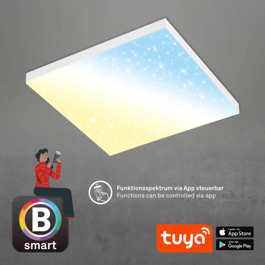 Brilo - LED Prigušiva stropna svjetiljka FRAMELESS LED/24W/230V 3000-6500K Wi-Fi Tuya + daljinski upravljač