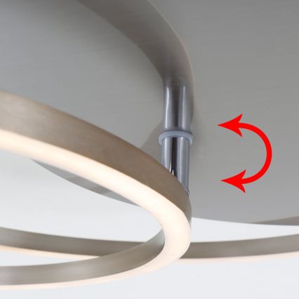 Brilo - LED prigušiva stropna svjetiljka FRAMES LED/14W/230V + LED/22W 3000K